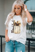 Harvest Pumpkin Graphic Print Short Sleeve Tee