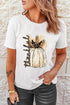 Harvest Pumpkin Graphic Print Short Sleeve Tee