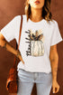 Harvest Pumpkin Graphic Print Short Sleeve Tee