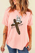 He Is Risen Cross Graphic Short Sleeve Tee