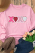 Heart And Letter Graphic Soft Knit Sweatshirt