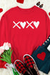 Heart Graphic Crew Neck Pullover Long Sleeve Sweatshirt
