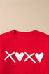 Heart Graphic Crew Neck Pullover Long Sleeve Sweatshirt