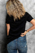 Heart Graphic Print Short Sleeve Jersey Tee
