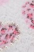 Heart Motif Leopard Print Pearl Accent Fuzzy Sweater