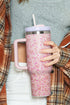 Heart Pattern Stainless Steel Insulated Travel Tumbler