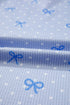 Heart Print Bow Detail Corded Twisted Rib Short Set