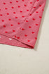 Heart Print Gingham Short Sleeve Button Down Shirt