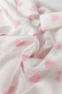 Heart Print Satin Long Sleeve Button Down Shirt