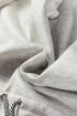 Heathered Adjustable Drawstring Waist Crew Neck Sweatshirt