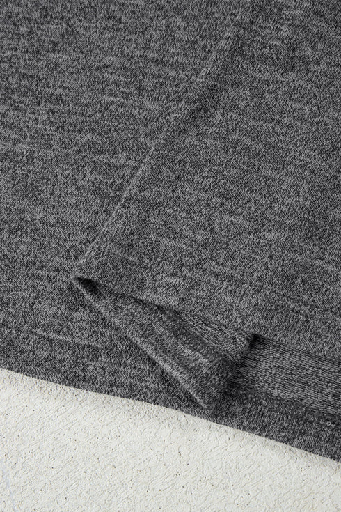 Heathered Soft Knit Three Piece Cardigan And Pant Lounge Set