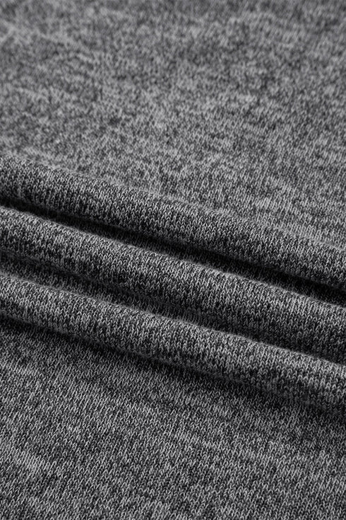 Heathered Soft Knit Three Piece Cardigan And Pant Lounge Set