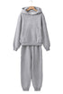 Heavyweight Fleece Hoodie And Seamed Jogger Set