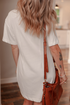 Heifer Patched Crewneck Shift T Shirt Graphic Dress