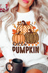 Hello Pumpkin Seasonal Graphic Crew Neck Sweatshirt