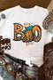 Hey Boo Pumpkin Graphic Short Sleeve Tee