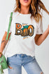 Hey Boo Pumpkin Graphic Short Sleeve Tee