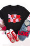 Hey Sugar Chenille Heart Patch Graphic Tee