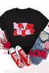 Hey Sugar Chenille Heart Patch Graphic Tee