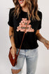 Hey There Pumpkin Leopard Print Short Sleeve Graphic Tee