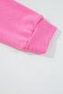 High Low Color Block Patchwork Long Sleeve Short Sets
