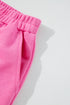 High Low Color Block Patchwork Long Sleeve Short Sets