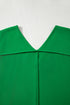 High Low Hem V Neck Cuffed Sleeve Plus Size Tee