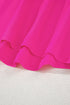High Low Hem V Neck Cuffed Sleeve Plus Size Tee