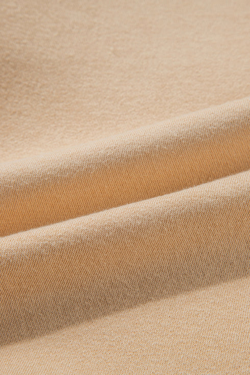 High Neck Buttoned Placket Fleece Lounge Set