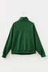 High Neck Zip Up Loose Fit Long Sleeve Sweatshirt