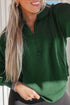 High Neck Zip Up Loose Fit Long Sleeve Sweatshirt