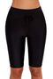 High Rise Adjustable Drawstring Fitted Performance Shorts