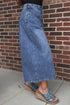 High Rise Button Pleated Cropped Wide Leg Jeans