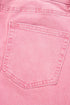 High Rise Cropped Washed Denim Wide Leg Jeans