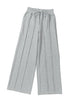High Rise Drawstring Pintuck Wide Leg Sweatpants