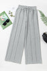High Rise Drawstring Pintuck Wide Leg Sweatpants