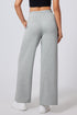 High Rise Drawstring Pintuck Wide Leg Sweatpants