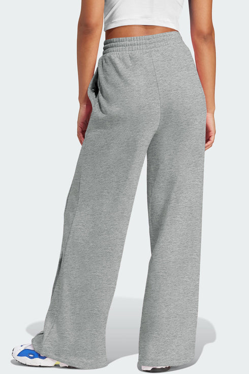 High Rise Drawstring Pintuck Wide Leg Sweatpants