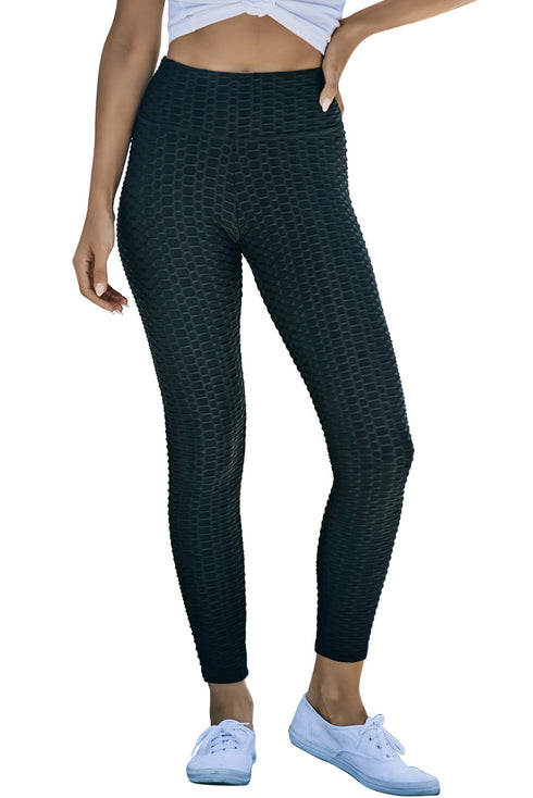 High Rise Honeycomb Textured Sculpting Active Leggings