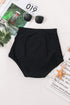 High Rise Ruched Front Bikini Bottom