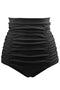 High Rise Ruched Front Bikini Bottom