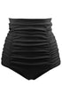 High Rise Ruched Front Bikini Bottom