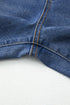 High Rise Straight Loose Raw Hem Cuffed Jeans