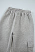 High Rise Wide Leg Knit Cargo Sweatpants