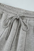 High Rise Wide Leg Knit Cargo Sweatpants