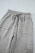 High Rise Wide Leg Knit Cargo Sweatpants