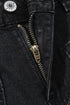 High Rise Wide Leg Pocketed Stretch Denim Jeans