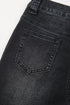 High Rise Wide Leg Pocketed Stretch Denim Jeans