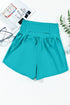 High Rise Wide Waistband Flowy Performance Shorts