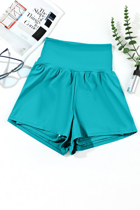 High Rise Wide Waistband Flowy Performance Shorts